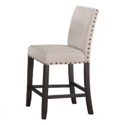 Hakan 40 in. Low Back Antique Black Wood Counter Height Stools (Set of 2) by Best Master Furniture