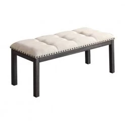 Harrison Antique Grey Dining Bench 50 in. D x 20 in. H by Best Master Furniture