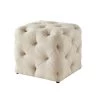 Genevieve Beige Cube Tufted Upholstered Linen Ottoman by Inspired Home -Inspired Home Sales Store beige linen inspired home ottomans on84 03be hd 64 1000