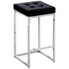 Jersey 26.5 in. H Black Velvet Counter Height Stool in Silver (Set of 2) by Best Master Furniture -Inspired Home Sales Store black best master furniture bar stools jl018vb 64 1000