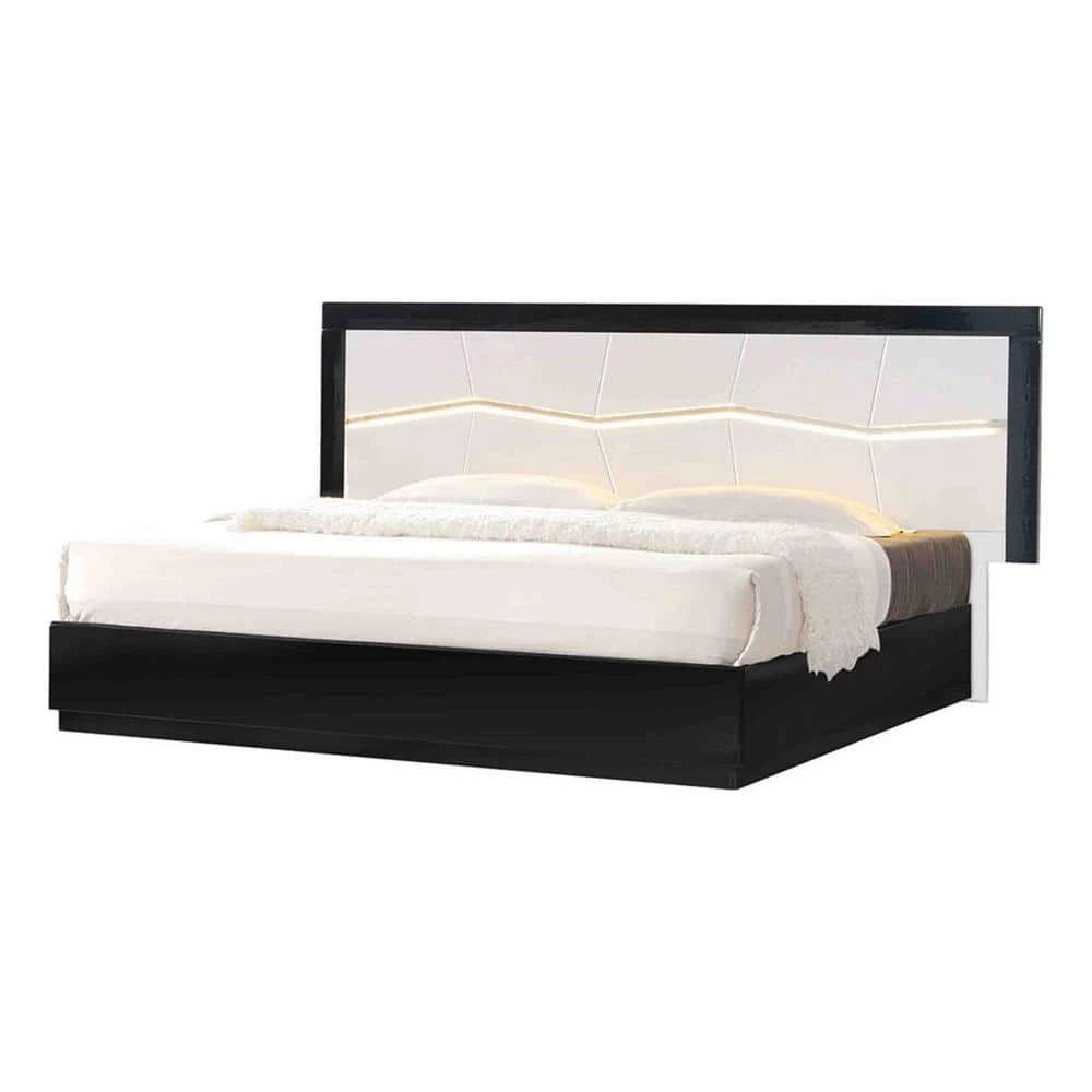 Berlin Queen Modern Lacquer Platform Bed by Best Master Furniture 3 Berlin Queen Modern Lacquer Platform Bed by Best Master Furniture