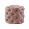 Marianna Blush Velvet Tufted Allover Upholstered Round Ottoman by Inspired Home 2 Marianna Blush Velvet Tufted Allover Upholstered Round Ottoman by Inspired Home -Inspired Home Sales Store blush velvet inspired home ottomans on94 02bh hd 64 1000