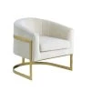 Hailey Cream Velvet Arm Chair with Gold Base by Best Master Furniture -Inspired Home Sales Store cream best master furniture accent chairs hx10vw 64 1000