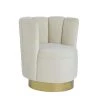 Hina Velvet Cream Swivel Round Bucket Chair by Best Master Furniture -Inspired Home Sales Store cream best master furniture accent chairs hx11vw 64 1000