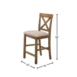 Janet 41 in. H Driftwood Counter Height Chairs (Set of 2) by Best Master Furniture -Inspired Home Sales Store driftwood best master furniture bar stools janetchch 40 1000