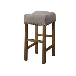 Janet 26.5 in. H Driftwood Counter Height Stools (Set of 2) by Best Master Furniture