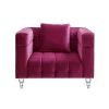 Jeremy Fuchsia Velvet Biscuit Tufted Club Chair by Inspired Home -Inspired Home Sales Store fuchsia inspired home accent chairs cc66 02fc hd 64 1000