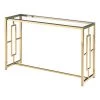 Yasmin 47 in. Gold Rectangle Glass Console Table by Best Master Furniture -Inspired Home Sales Store gold best master furniture console tables e24 64 1000