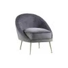 Sasha Velour Modern Accent Chair, Grey by Best Master Furniture -Inspired Home Sales Store grey gold best master furniture accent chairs 625 64 1000