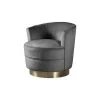 Midori Velour Modern Swivel Accent Chair, Grey by Best Master Furniture -Inspired Home Sales Store grey gold best master furniture accent chairs 631 64 1000