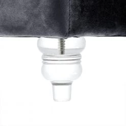 Saige Grey Velvet Tufted Square Acrylic Leg Cocktail Table Storage Ottoman by Inspired Home 17 Saige Grey Velvet Tufted Square Acrylic Leg Cocktail Table Storage Ottoman by Inspired Home -Inspired Home Sales Store grey velvet inspired home ottomans on15 02gr hd fa 1000