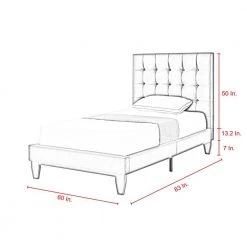 Telford Grey Velvet Full Platform Bed by Inspired Home -Inspired Home Sales Store grey velvet inspired home panel beds bd24 02grf hd 76 1000