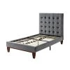 Telford Grey Velvet Twin Size Platform Bed by Inspired Home -Inspired Home Sales Store grey velvet inspired home panel beds bd24 02grt hd 64 1000
