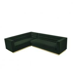 Annemarie 85in Width Square Arm Style Upholstered Velvet Tufted L Shaped Sofa in Hunter Green by Inspired Home 11 Annemarie 85in Width Square Arm Style Upholstered Velvet Tufted L Shaped Sofa in Hunter Green by Inspired Home -Inspired Home Sales Store hunter green inspired home sofas couches cl459 02hg hd 4f 1000