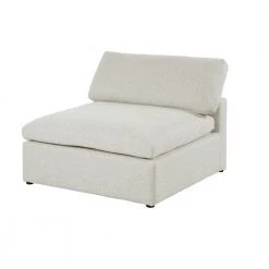 Remington 118 in. W Armless 6-piece Linen Symmetrical Sectional Sofa in White (6-Seater) by Best Master Furniture -Inspired Home Sales Store ivory best master furniture sectional sofas r167c6 c3 1000