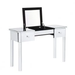 Isla Mirrored Vanity Table with 2-Drawers Lift-Up Top by Inspired Home -Inspired Home Sales Store mirrored inspired home makeup vanities jf78 07nc hd 1f 1000