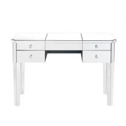 Virgil Mirrored Vanity Table with LED Light and 4-Drawers Lift-Up Top by Inspired Home -Inspired Home Sales Store mirrored inspired home makeup vanities jf98 07nc hd 76 1000