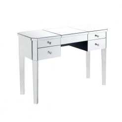Virgil Mirrored Vanity Table with LED Light and 4-Drawers Lift-Up Top by Inspired Home -Inspired Home Sales Store mirrored inspired home makeup vanities jf98 07nc hd fa 1000