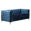 Fleming 60 in. L Navy Velvet 2 Seater Loveseats by Best Master Furniture 2 Fleming 60 in. L Navy Velvet 2 Seater Loveseats by Best Master Furniture -Inspired Home Sales Store navy best master furniture loveseats f004bls 64 1000