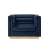 Annemarie Navy Club Chair Upholstered Velvet by Inspired Home -Inspired Home Sales Store navy inspired home accent chairs cc459 02ny hd 64 1000