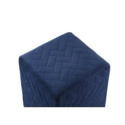 Duke Navy Velvet Brick Quilted Cube Ottoman by Inspired Home -Inspired Home Sales Store navy inspired home ottomans on71 02ny hd 44 1000
