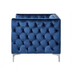 Olivia Velvet Club Arm Chair Navy Button Tufted Nailhead Trim Metal Y-Leg by Inspired Home 16 Olivia Velvet Club Arm Chair Navy Button Tufted Nailhead Trim Metal Y-Leg by Inspired Home -Inspired Home Sales Store navy silver velvet inspired home accent chairs cc01 02ny hd 1f 1000