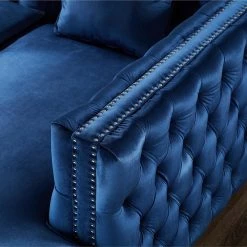 Olivia Velvet Club Arm Chair Navy Button Tufted Nailhead Trim Metal Y-Leg by Inspired Home 18 Olivia Velvet Club Arm Chair Navy Button Tufted Nailhead Trim Metal Y-Leg by Inspired Home -Inspired Home Sales Store navy silver velvet inspired home accent chairs cc01 02ny hd fa 1000