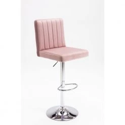 Yucca 38.5 in. H-46.5 in. H Pink Adjustable Velvet Swivel Bar Stools (Set of 2) by Best Master Furniture -Inspired Home Sales Store pink best master furniture bar stools yk9175p 40 1000
