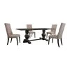 Michelle 5-Piece Rustic Black Rectangular Dining Set by Best Master Furniture -Inspired Home Sales Store rustic black best master furniture dining room sets michrb5 64 1000