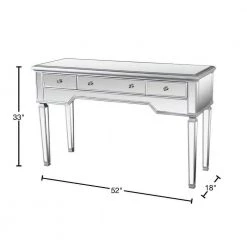Fernando 52 in. Silver Rectangle Wood Console Table by Best Master Furniture -Inspired Home Sales Store silver best master furniture console tables fra2011ct 40 1000