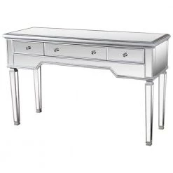 Fernando 52 in. Silver Rectangle Wood Console Table by Best Master Furniture