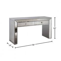 Winney 56 in. Silver Rectangle Wood Console Table by Best Master Furniture -Inspired Home Sales Store silver best master furniture console tables t1803sco 40 1000