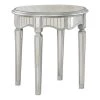 Christian 24 in. Silver Mirrored Round End Table by Best Master Furniture -Inspired Home Sales Store silver best master furniture end side tables t1801se 64 1000