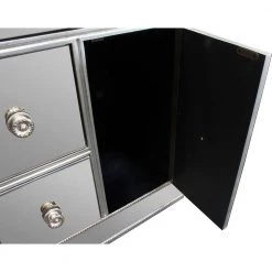 Winney 112 in. W x 16 in. D x 74 in. H Silver Mirrored Entertainment Center (4-Pieces) by Best Master Furniture 10 Winney 112 in. W x 16 in. D x 74 in. H Silver Mirrored Entertainment Center (4-Pieces) by Best Master Furniture -Inspired Home Sales Store silver best master furniture tv stands t1803sec c3 1000