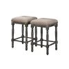 Eva 26 in. Backless Weathered Grey Wood Counter Height Stools (Set of 2) by Best Master Furniture -Inspired Home Sales Store weathered grey best master furniture bar stools evags 64 1000