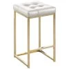Jersey 26.5 in. H White Velvet Counter Height Stool in Gold (Set of 2) by Best Master Furniture -Inspired Home Sales Store white best master furniture bar stools jl019w 64 1000