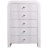 Bellagio 34 in. L x 20 in. D x 48 in. H White 5 Drawer Chest by Best Master Furniture -Inspired Home Sales Store white best master furniture chest of drawers b1931wc 64 1000