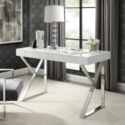 Inspired Home Sales Store -Inspired Home Sales Store white chrome inspired home computer desks dk151 09we hd e1 1000