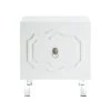 Gretchen Lacquered White End Table Lucite Leg Nightstand by Inspired Home -Inspired Home Sales Store white inspired home end side tables st19 09we hd 64 1000