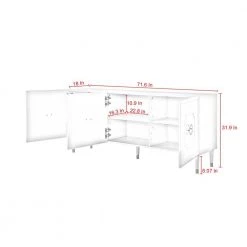 Keao White Sideboard 3-Doors by Inspired Home -Inspired Home Sales Store white inspired home sideboards buffet tables sd103 09wg3 hd 1d 1000